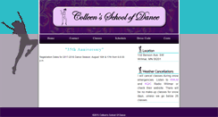 Desktop Screenshot of colleensschoolofdance.com